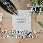 地方の生き残りを懸けた観光戦略とブランド戦略の在り方(3)