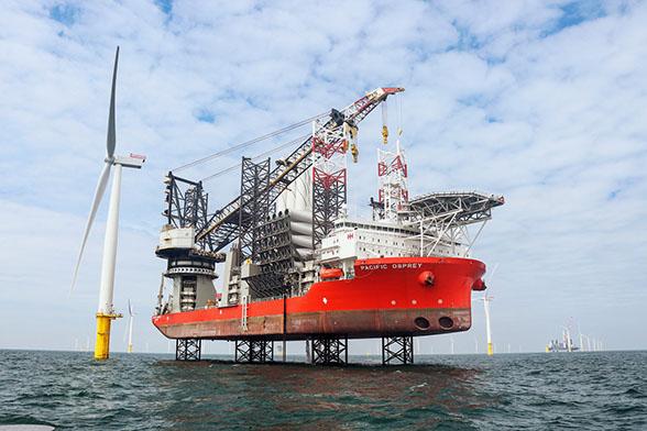 オランダ北海沖の洋上風力発電プロジェクト