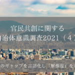 官民共創に関する自治体意識調査2021(4)現実とのギャップを言語化し「解像度」を高める